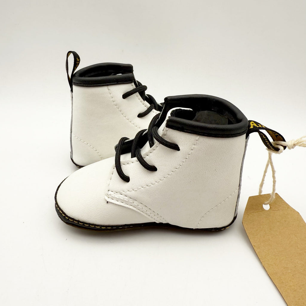 Dr. Martens Infant/Toddler 1460 Crib Bootie US 3 EU 18 White Leather NIB