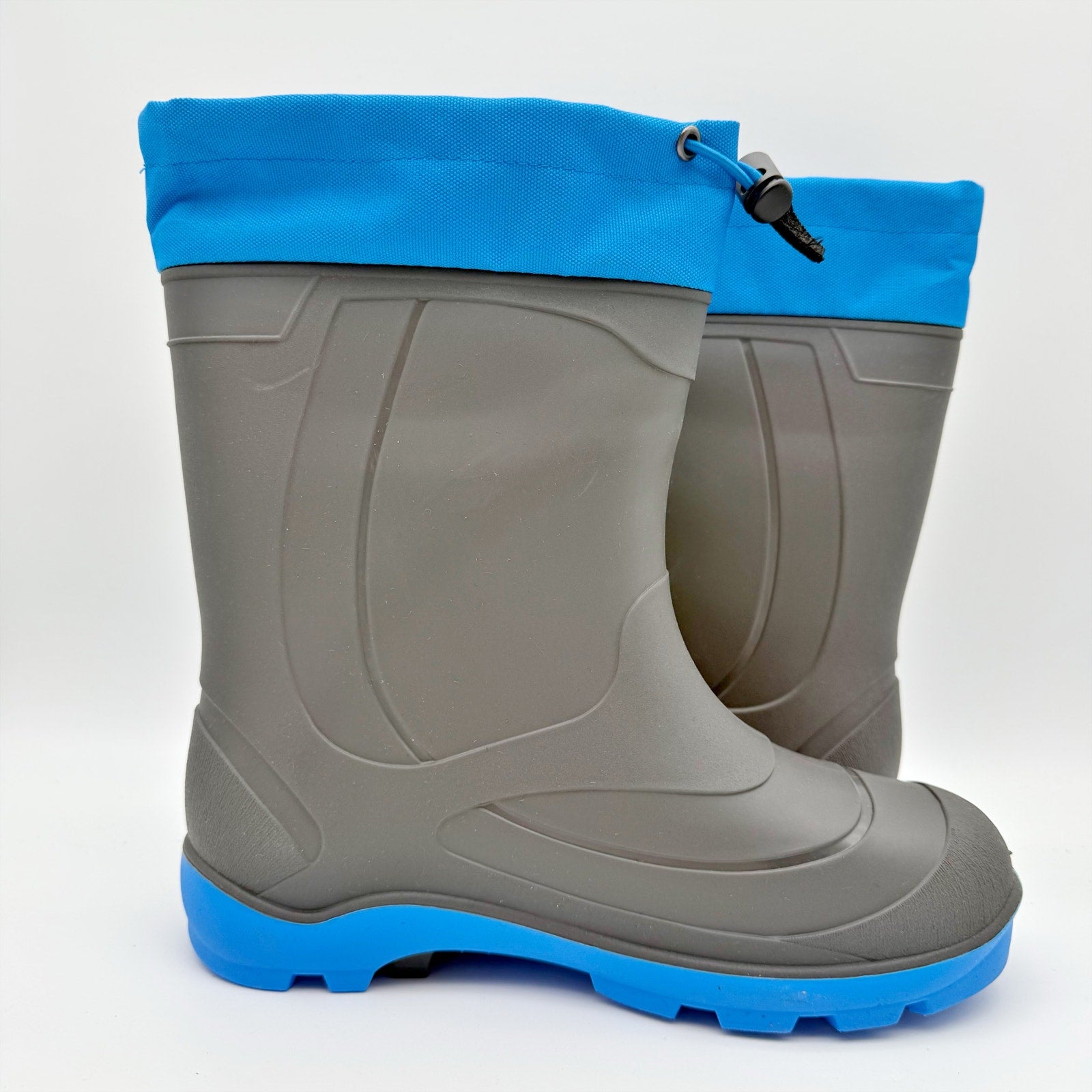 Kamik Kids Snobuster Winter Boot US 6 EU 38 Grey Blue Waterproof NIB
