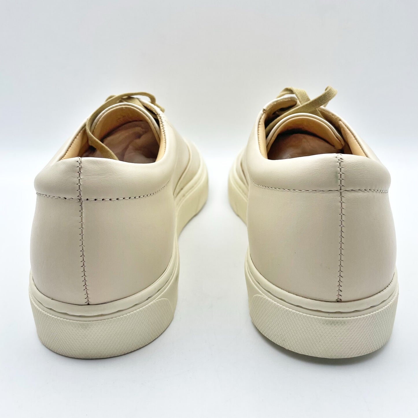 Nisolo Womens Everyday Sneakers US 10 EU 40.5 Tan Cream Leather Waterproof NIB