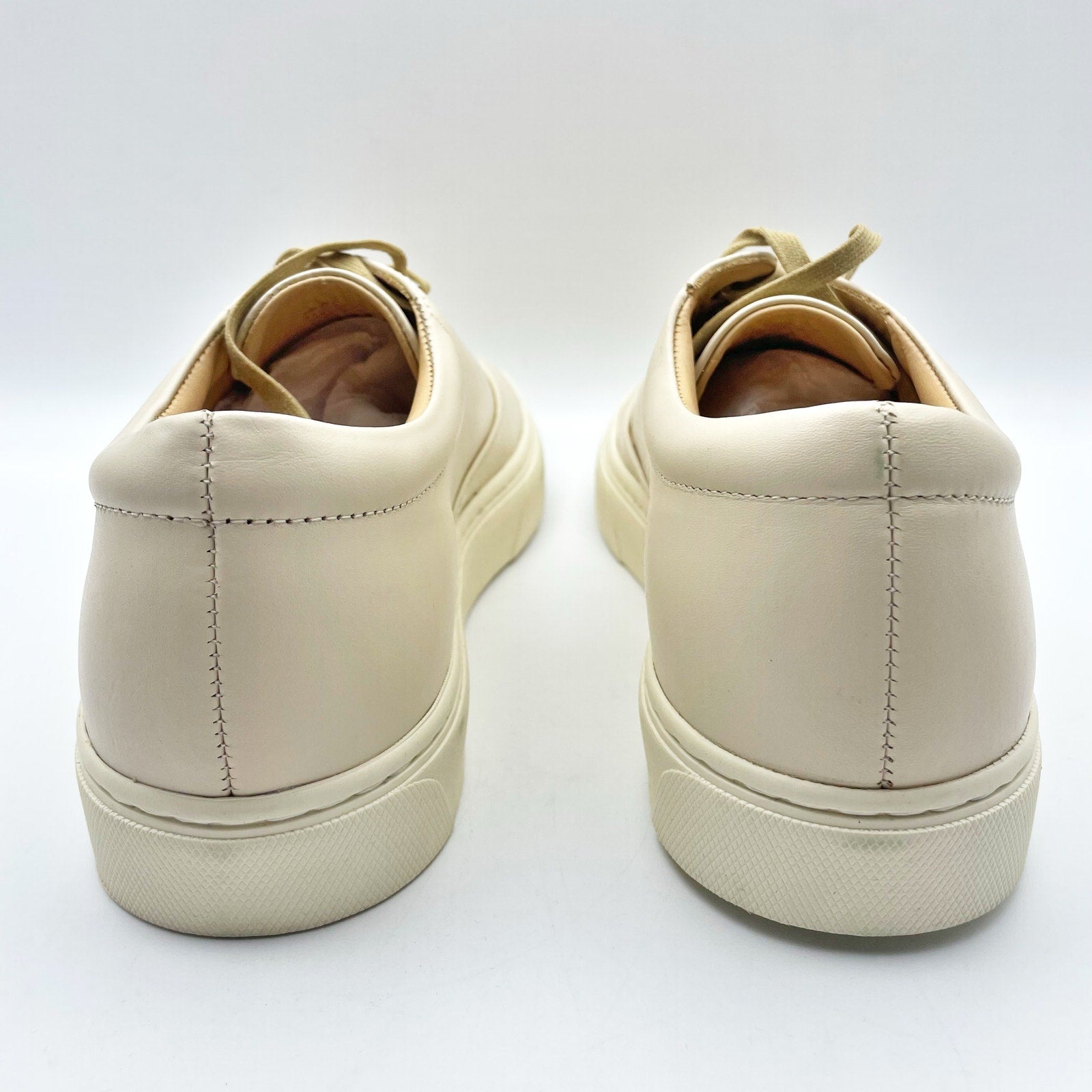Nisolo Womens Everyday Casual Sneakers Size 10 Tan Cream Leather Waterproof NIB