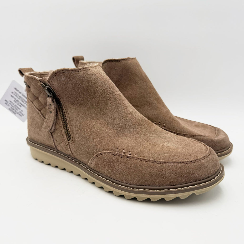 Skechers Womens Arch Fit Mojave Boundless Bliss Ankle Bootie Size 8.5 Brown NWOB