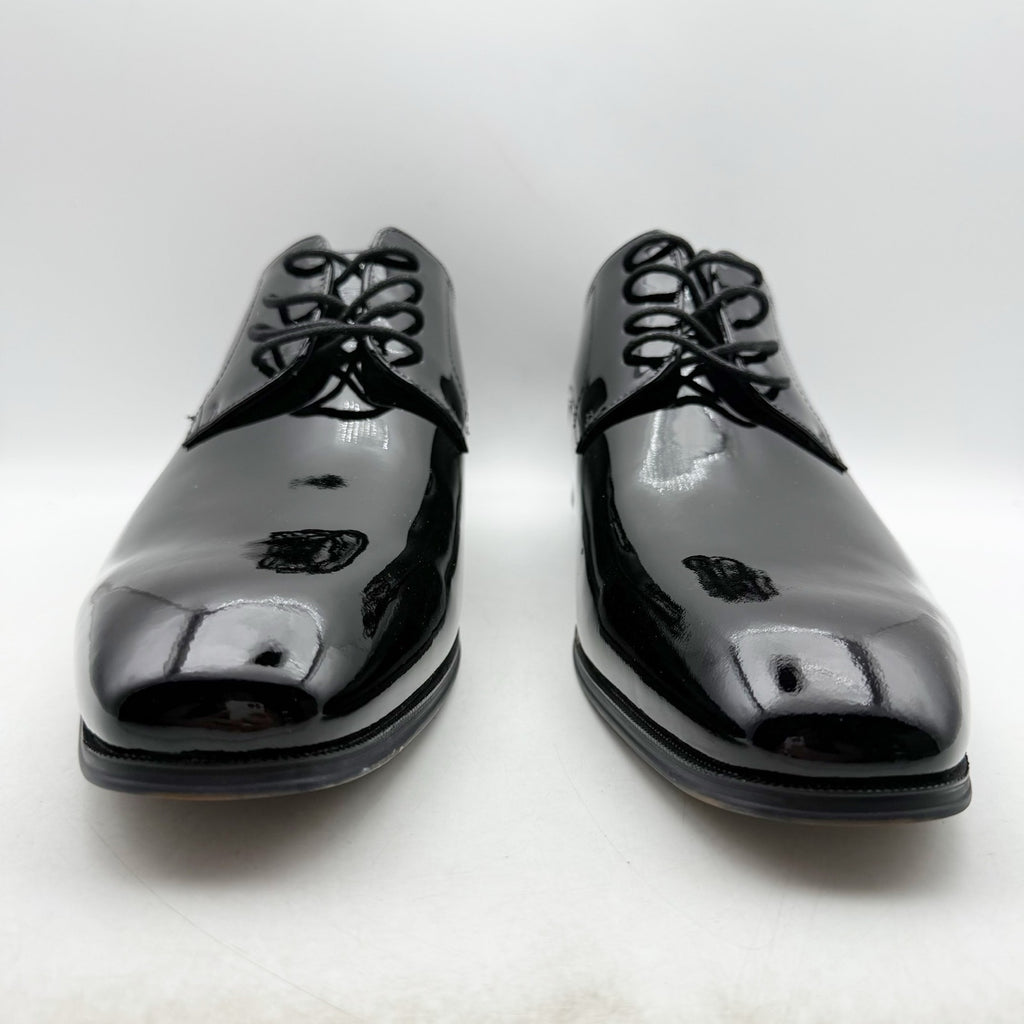FLORSHEIM Mens Tux Plain Toe Oxford Dress Shoes 13 EEE Black Patent Leather NIB