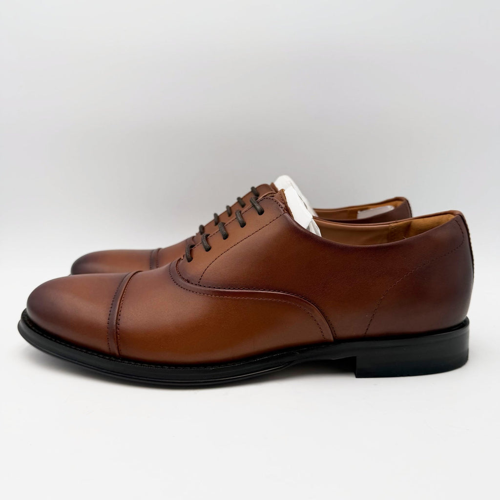 Vince Camuto Mens Urii Cap Toe Oxfords Size 9 EU 42 Saddle Brown Leather NIB