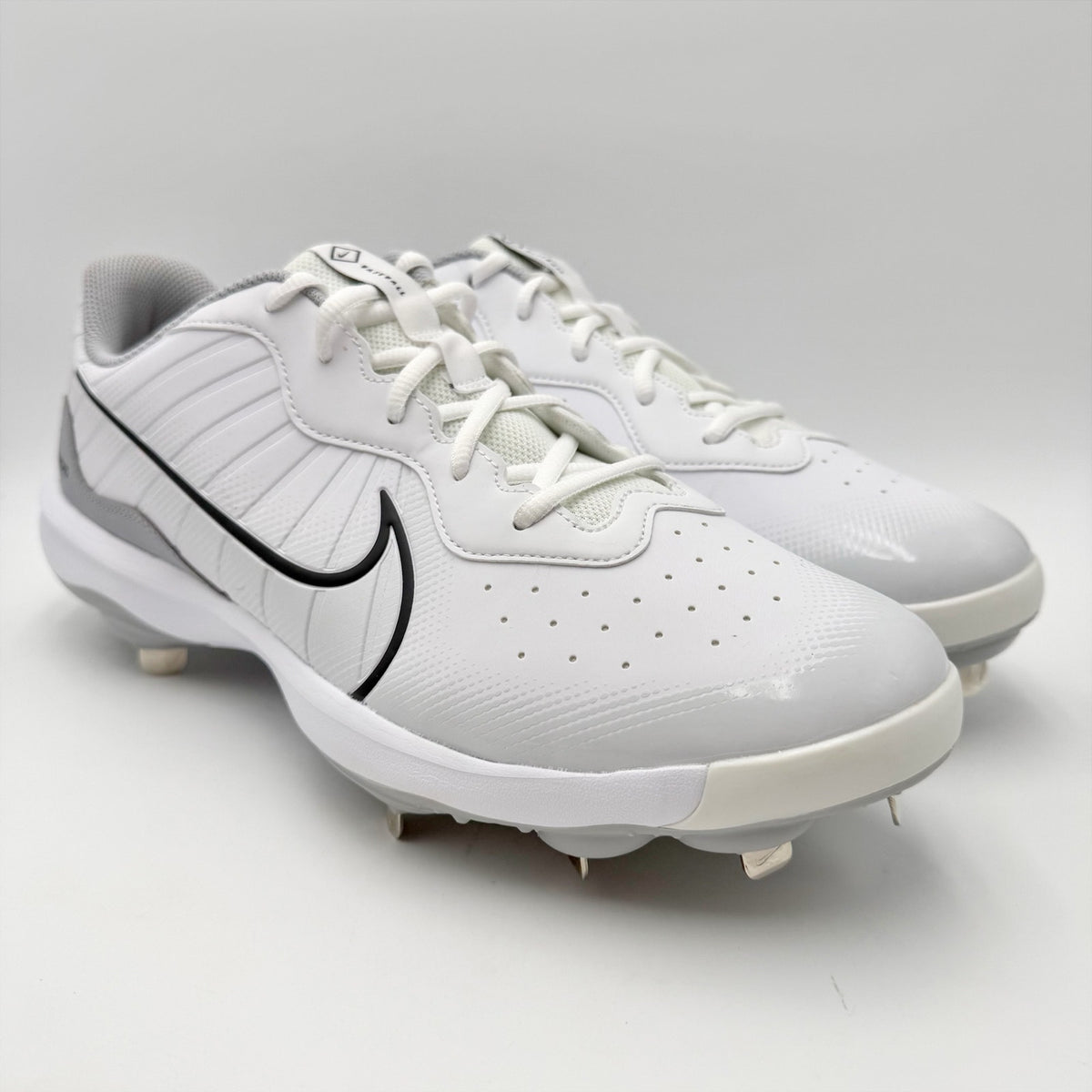 Nike Mens Alpha Huarache Varsity 4 Metal Baseball Cleats US 13 White Silver NWOB