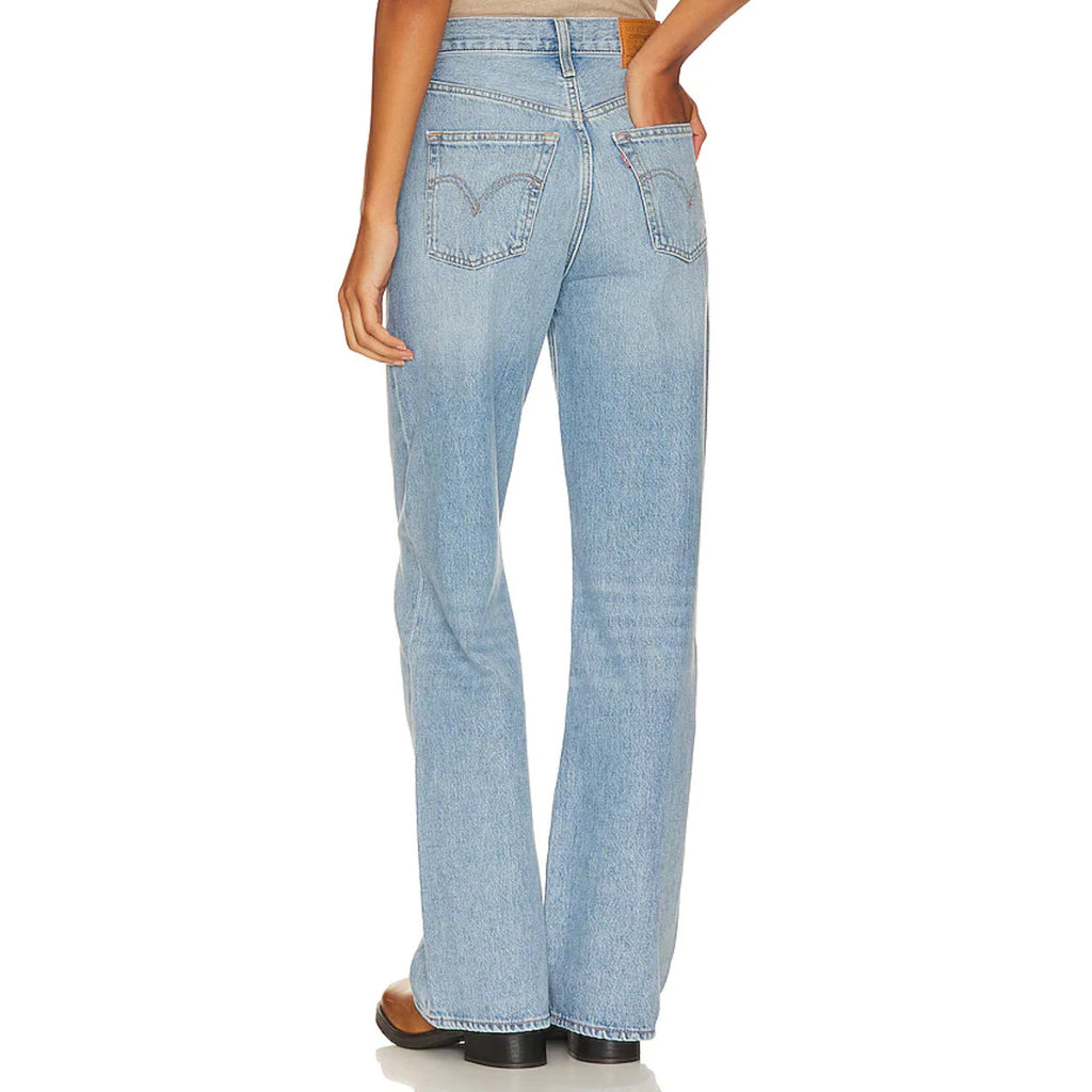 Levi's Womens Ribcage Wide Leg Jeans 26x32 Size 2 Light Blue A6081-0002 NWT