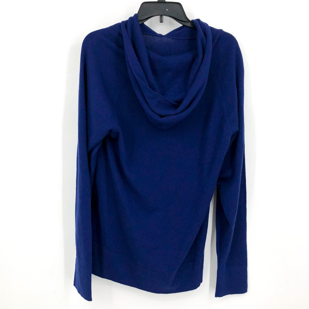 ACTIVE CASHMERE Men's Cashmere Hoodie Sweater Large Blue Machine Washable NWT