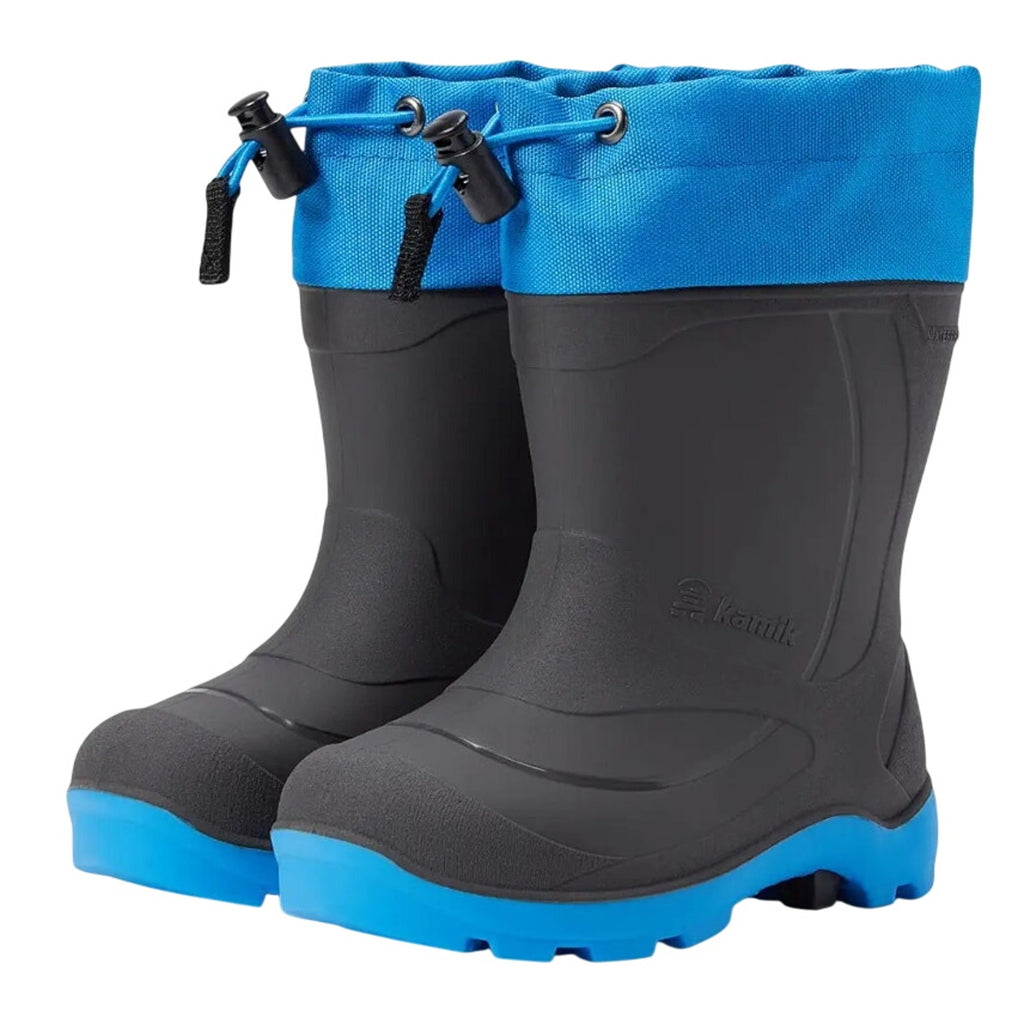 Kamik Kids Snobuster Winter Boots US 4 EU 36 Grey Blue Waterproof NIB