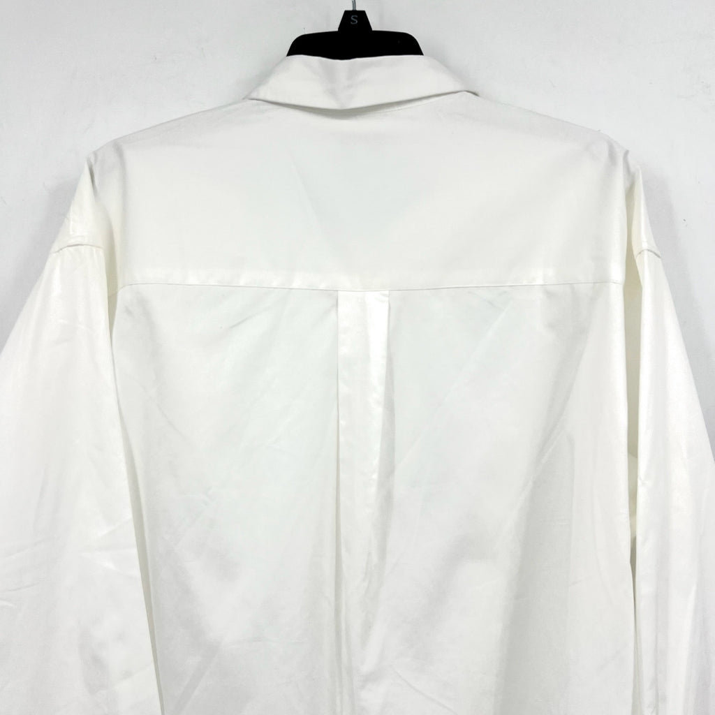 JOE'S JEANS Women's Boyfriend Button Down Shirt Medium Optic White NWT