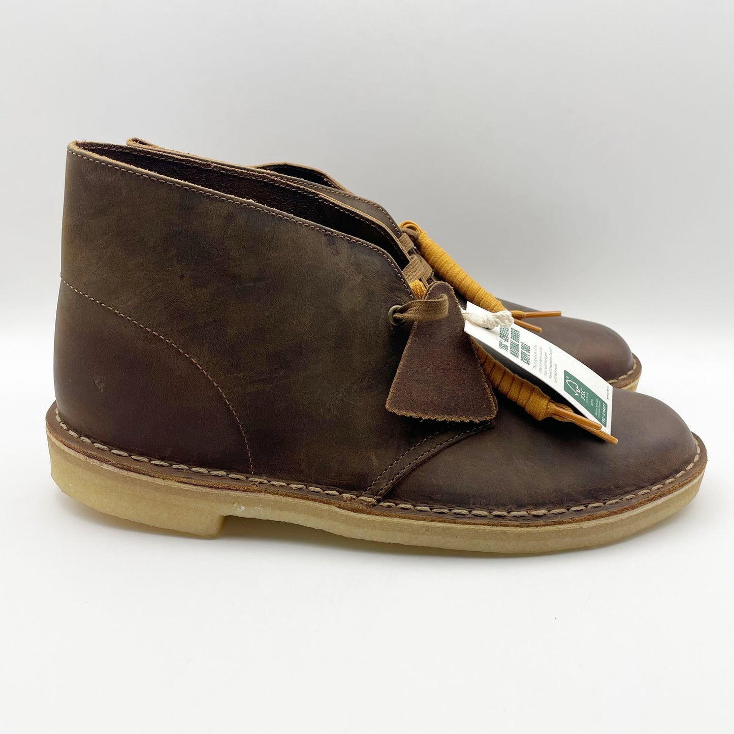 Clarks Mens Desert Round Toe Chukka Boot US 10 M EU 43 Brown Leather NIB