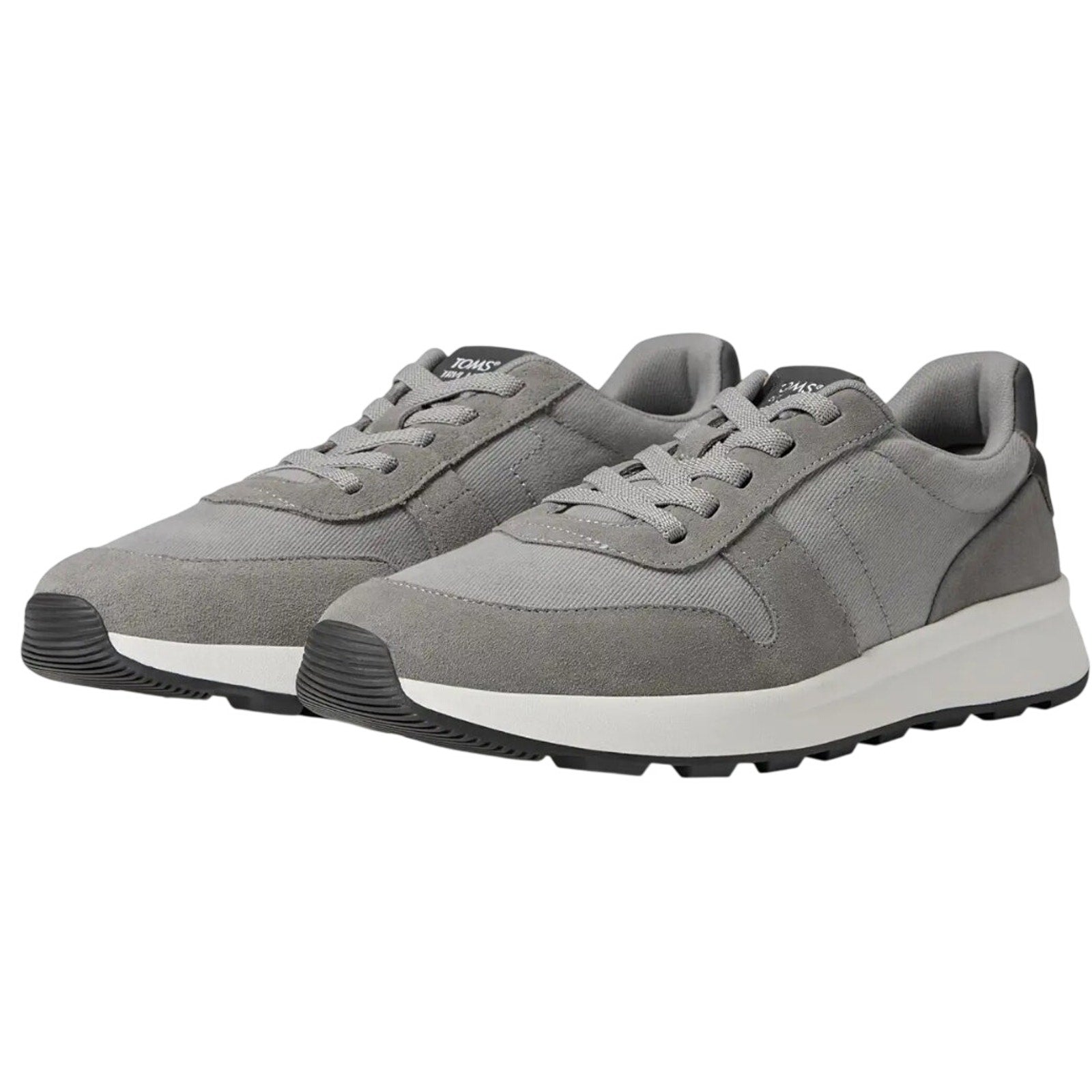 Toms Mens Travel Lite Retro Sneakers US 10 EU 43 Grey Suede NIB