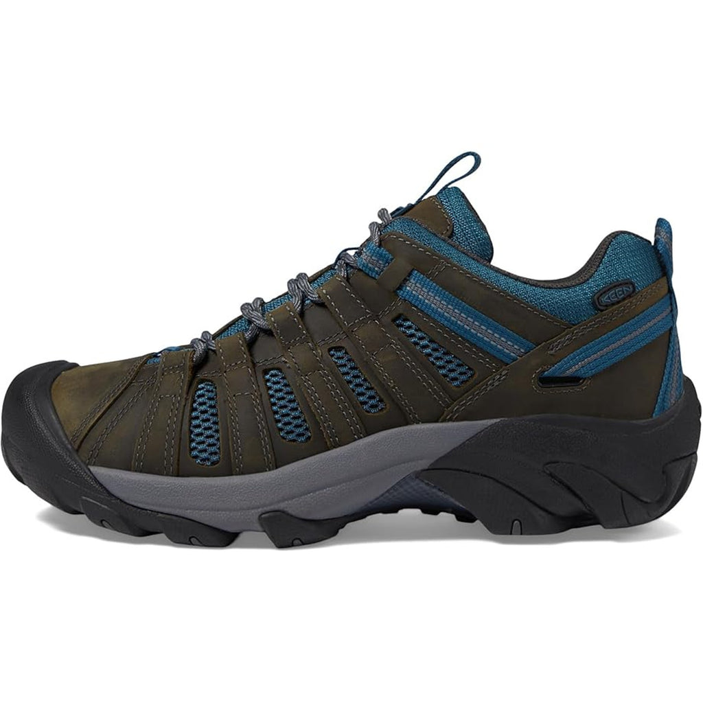 Keen Mens Voyageur Hiking Shoes US 12 EU 46 Brown Blue Water Resistant NWOB