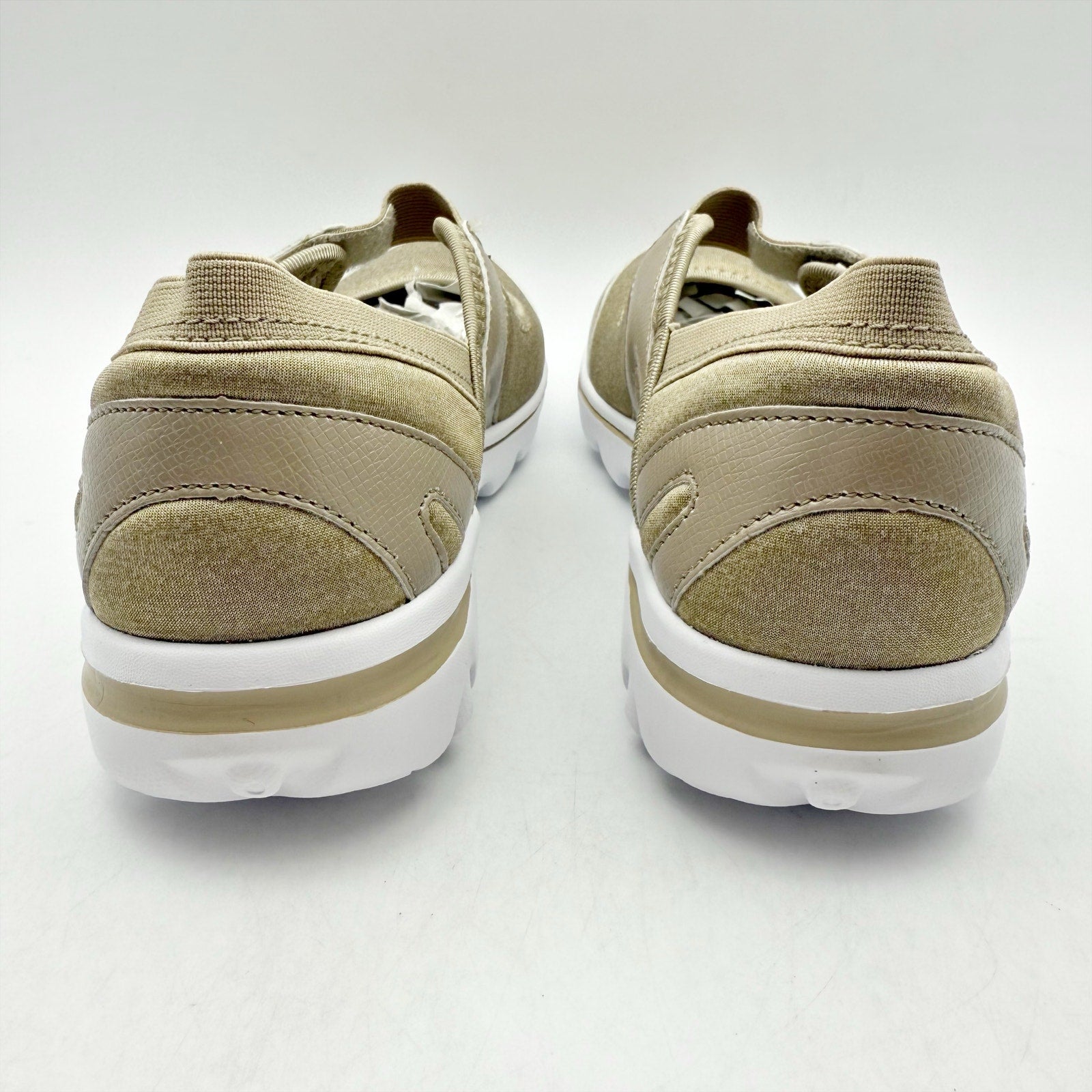 Propet Womens Onalee Mary Jane Shoes US 7 Narrow Beige Casual Flats Diabetic NIB