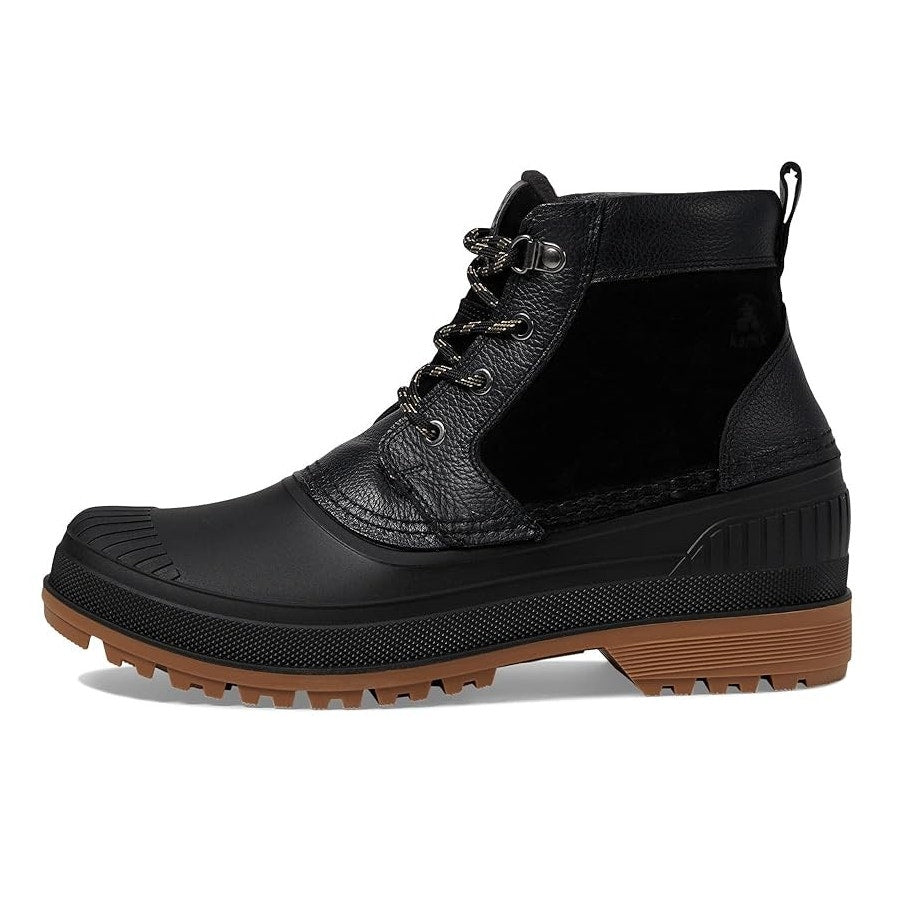 Kamik Mens Hemlock Lo Winter Boots US 8 Black Leather Waterproof Insulated NIB