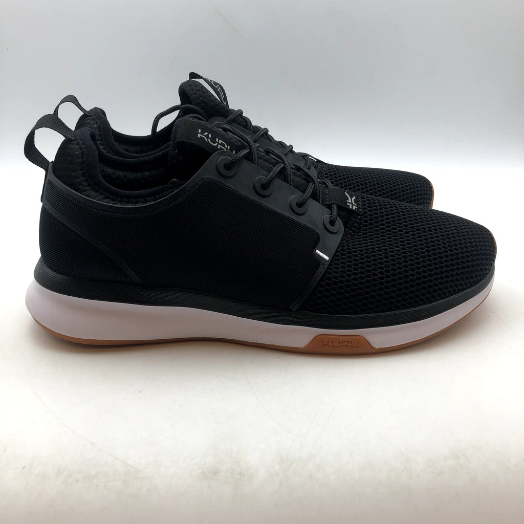 KURU Womens ATOM Athletic Sneaker Size 12 EU 44 Jet Black White Gum NIB