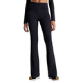 CALVIN KLEIN Women's Flared Gym Leggings Small Black Elastic Waist NWT