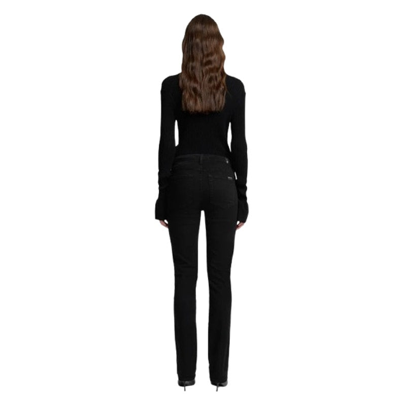 7 FOR ALL MANKIND B(AIR) Kimmie Straight Jeans Size 30 US 10 Rinsed Black NWT