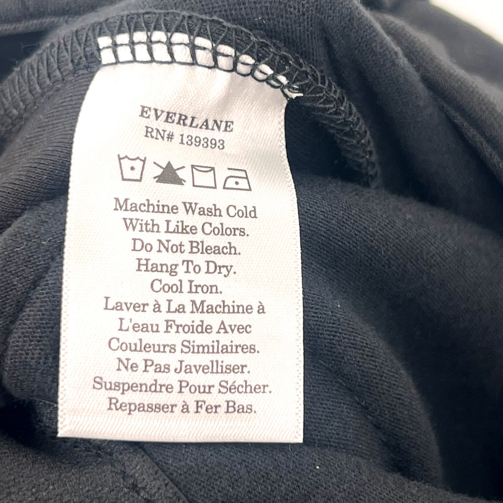 EVERLANE Women's The Wide Leg Dream Pants Small Black Elastic Waist NWT