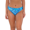 SUNSETS Women's Unforgettable Hipster Bikini Bottom Small Blue Seaside Vista NWT