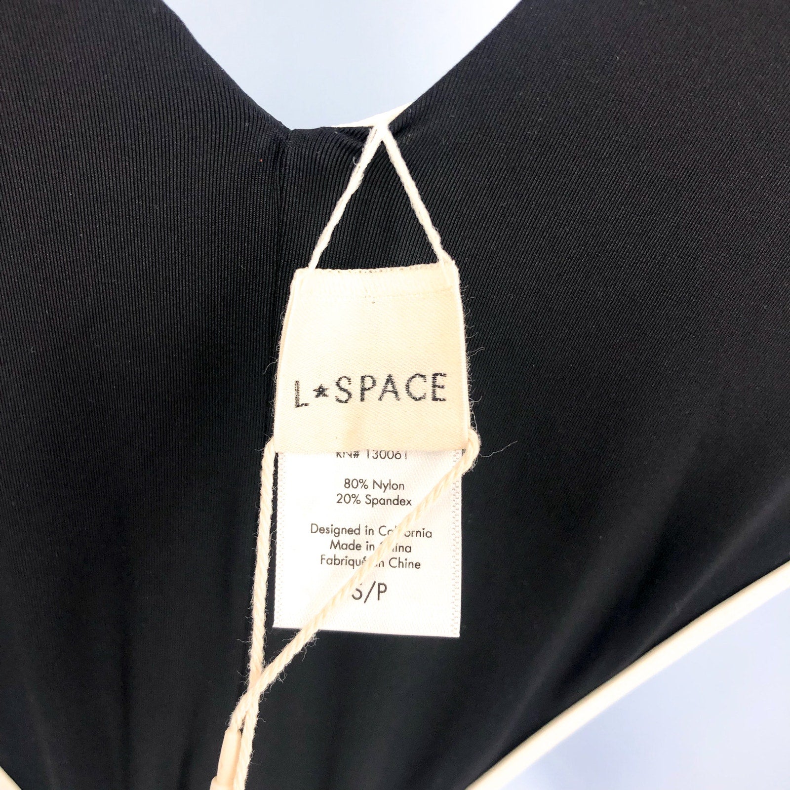 L*SPACE Women's Devi Classic One Piece Swimsuit Small Black Cream Colorblock NWT