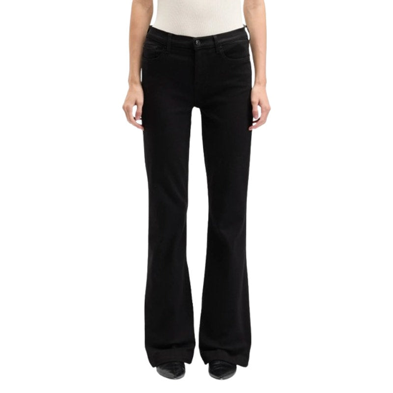 7 FOR ALL MANKIND Tailoress Dojo Flare Jeans Size 31 US 12 Black Illusion NWT