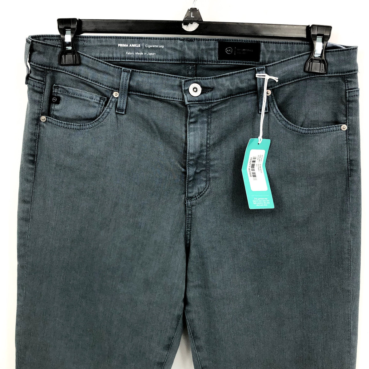 AG ADRIANO GOLDSCHMIED Prima Ankle Cigarette Jeans Size 33 US 16 BLUE GREY NWT