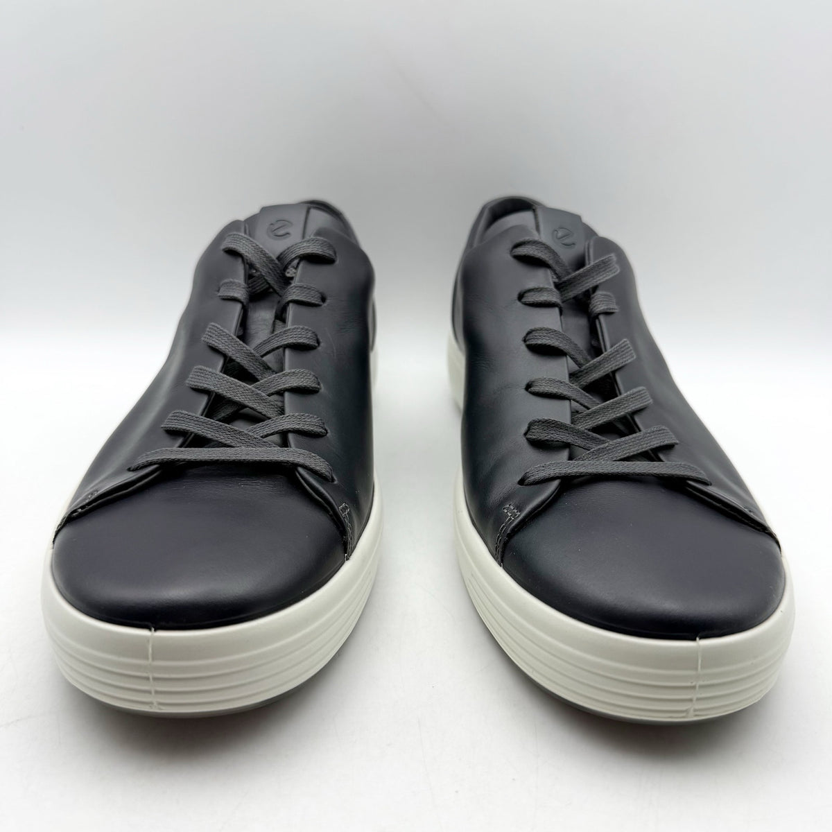 ECCO Mens Soft 7 Premier Sneakers EU 43 US 9-9.5 Black Leather NIB