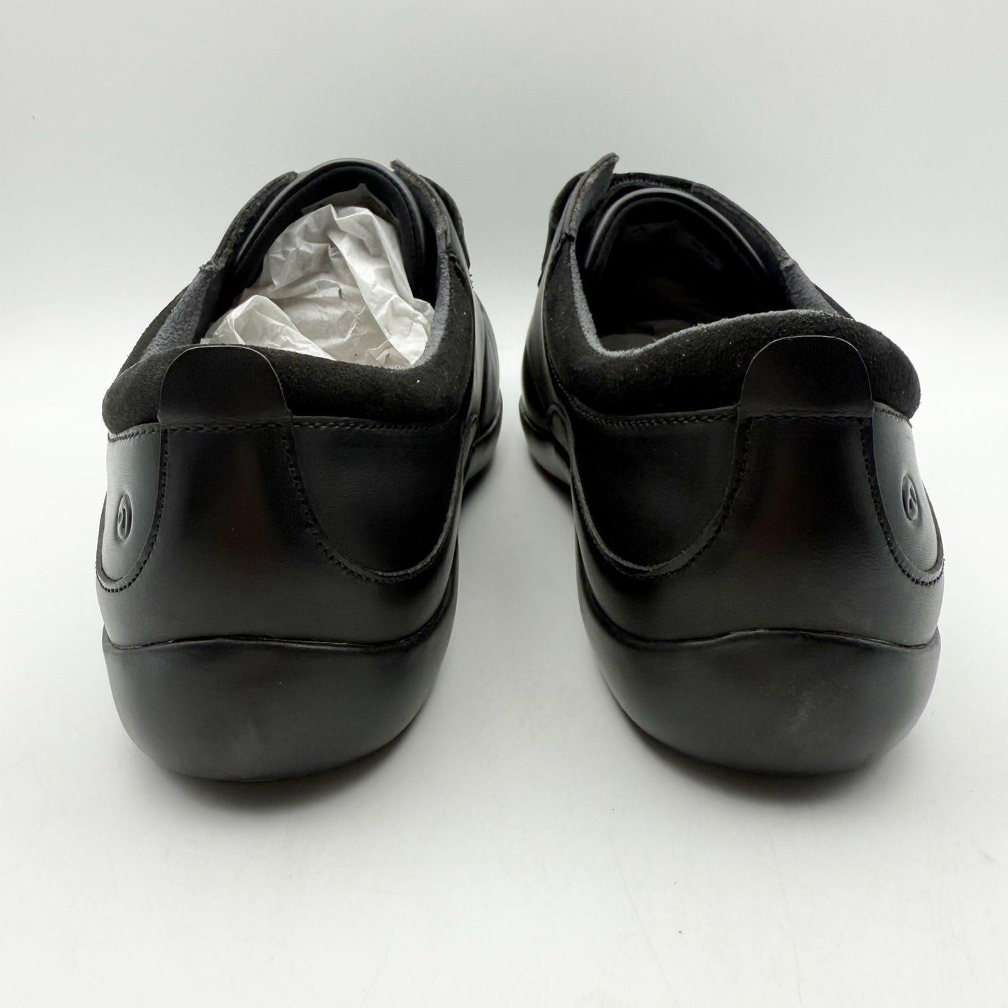 Anodyne Womens No. 81 Casual Double Depth Shoes US 9.5 XW Black Comfort NIB