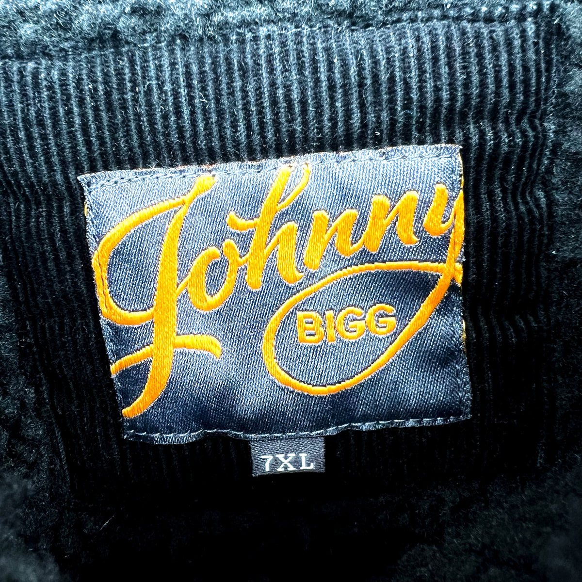 JOHNNY BIGG Men's Corduroy Sherpa Shacket Size 7XL Black Long Sleeve NWOT
