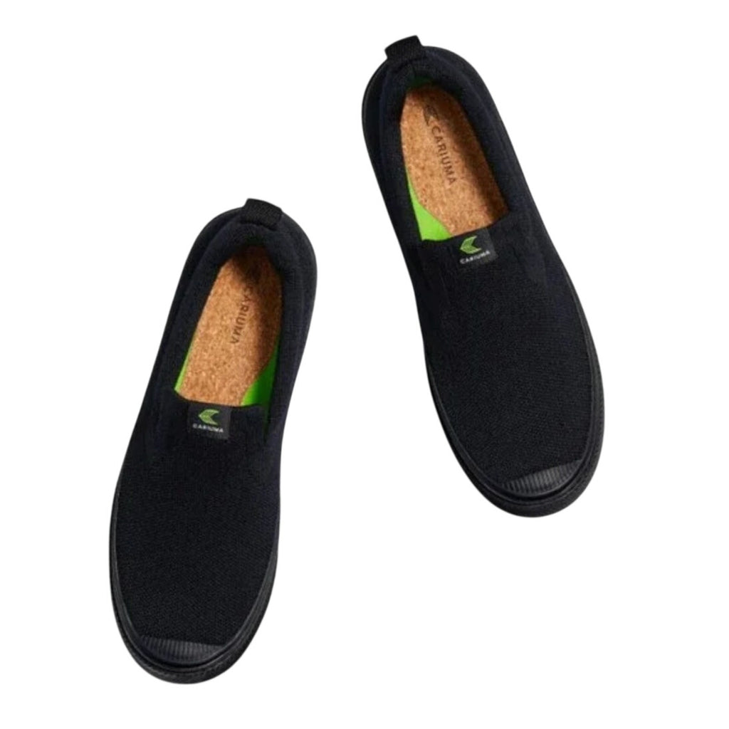 Cariuma Men's IBI Slip On Sneakers Size 13 All Black Knit Bamboo NIB