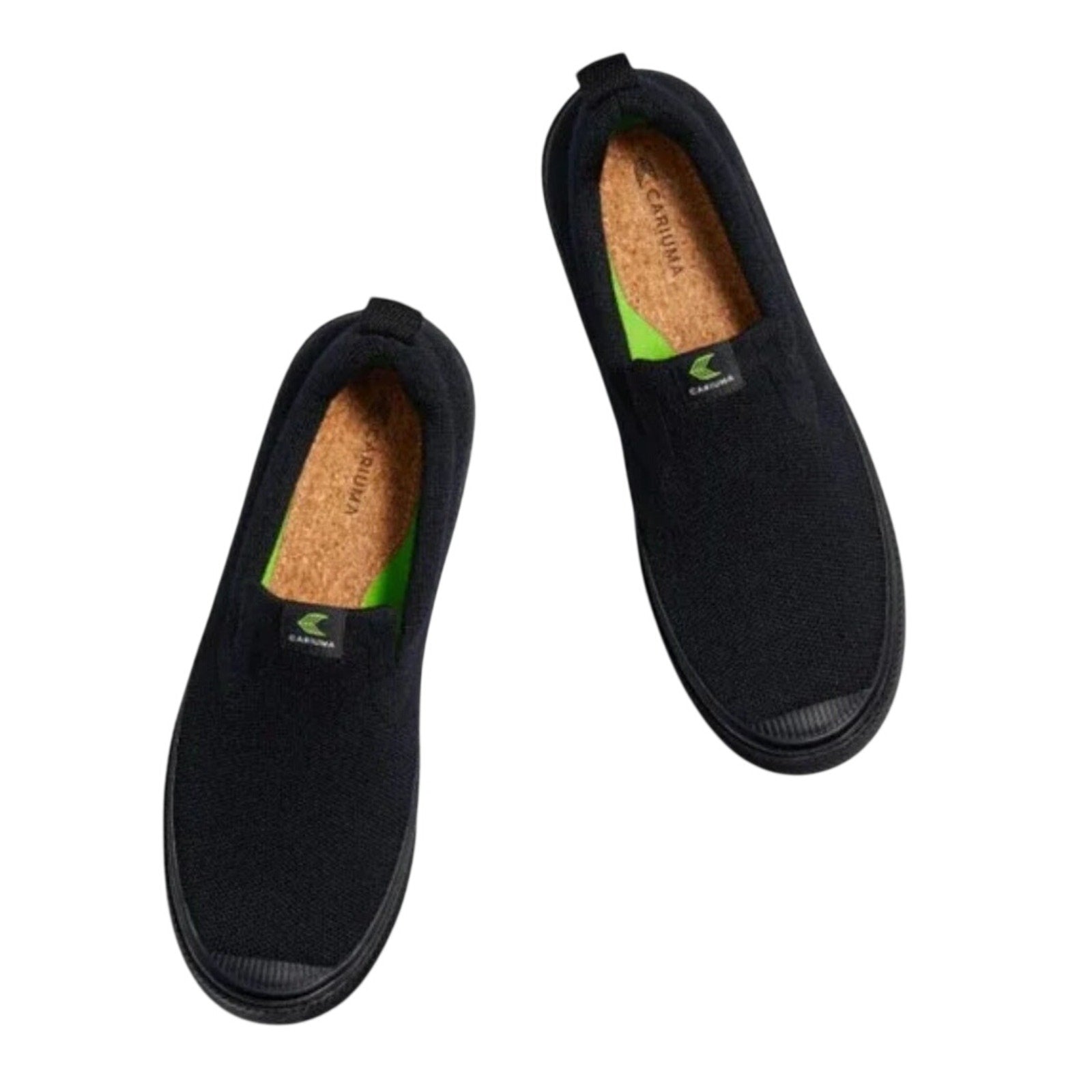 Cariuma Men's IBI Slip On Sneakers Size 13 All Black Knit Bamboo NIB