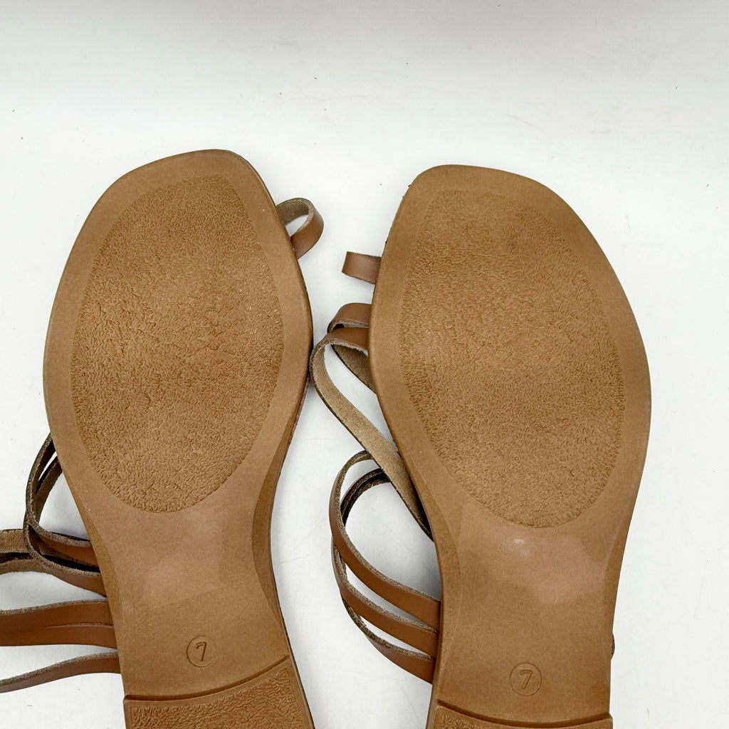 Seychelles Womens Summer Rain Sandals US 7 EU 38 Brown Leather NWOB