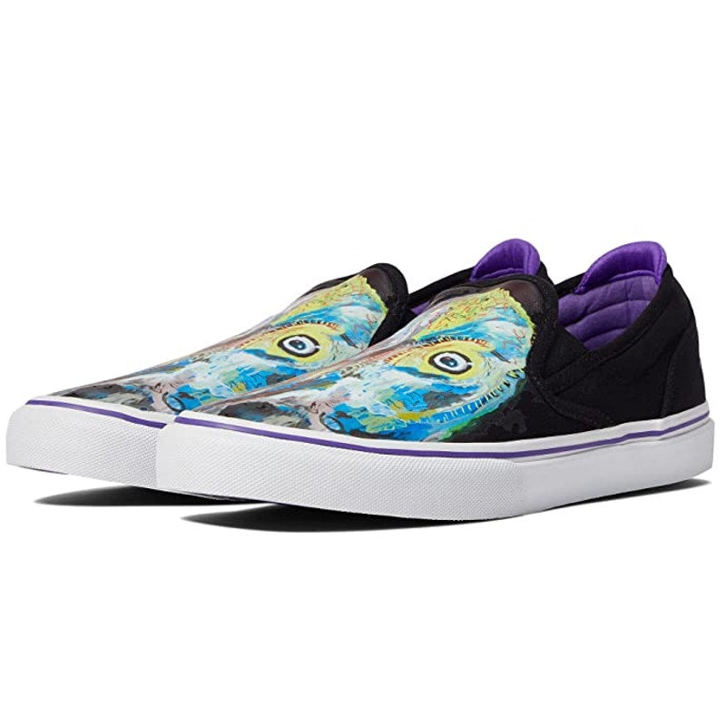 Emerica x Dinosaur Jr Mens Wino Slip-On Shoes Size 8 Black Multicolor Sweep NIB