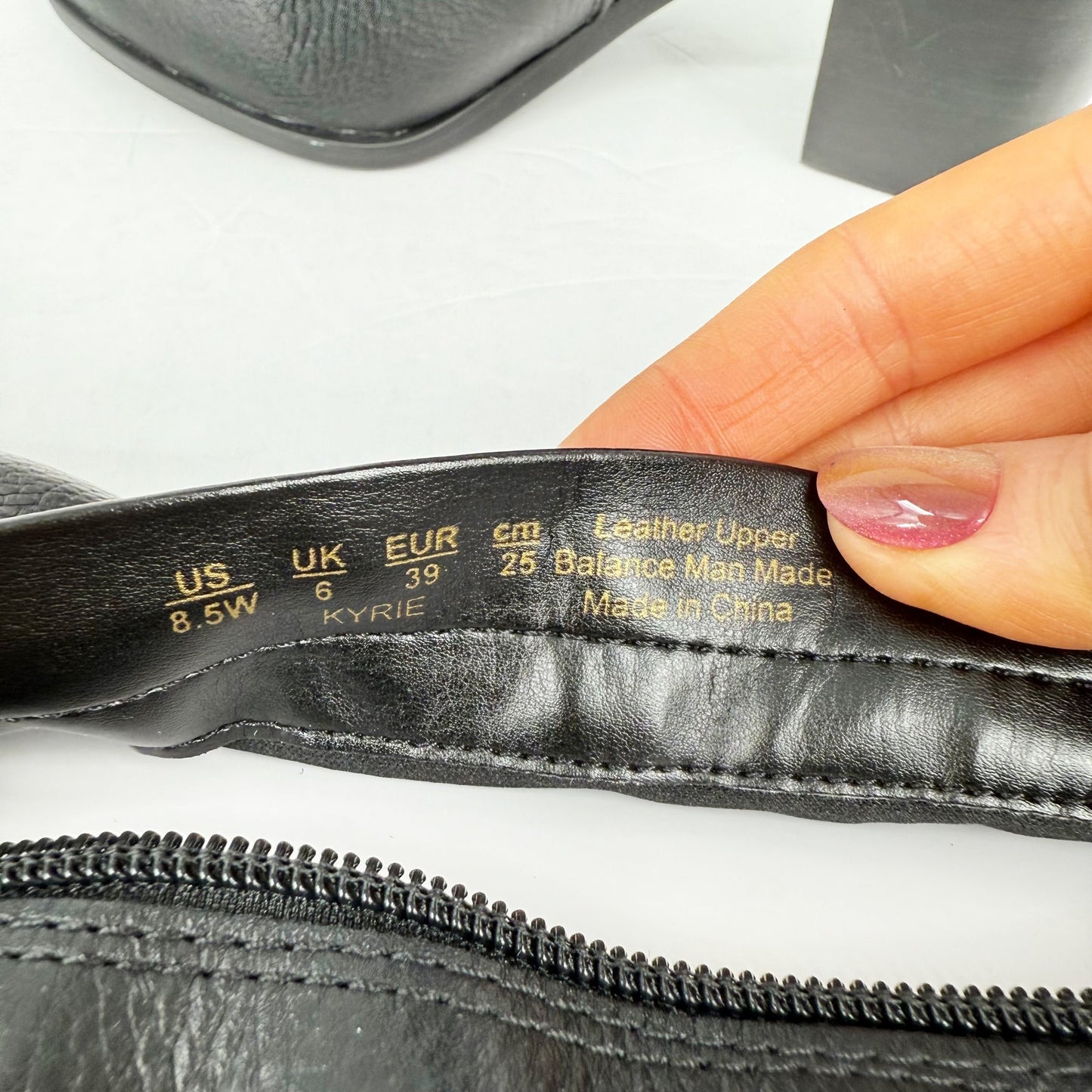 Naturalizer Womens Kyrie Heeled Knee High Boots US 8.5 Wide Black Leather NIB