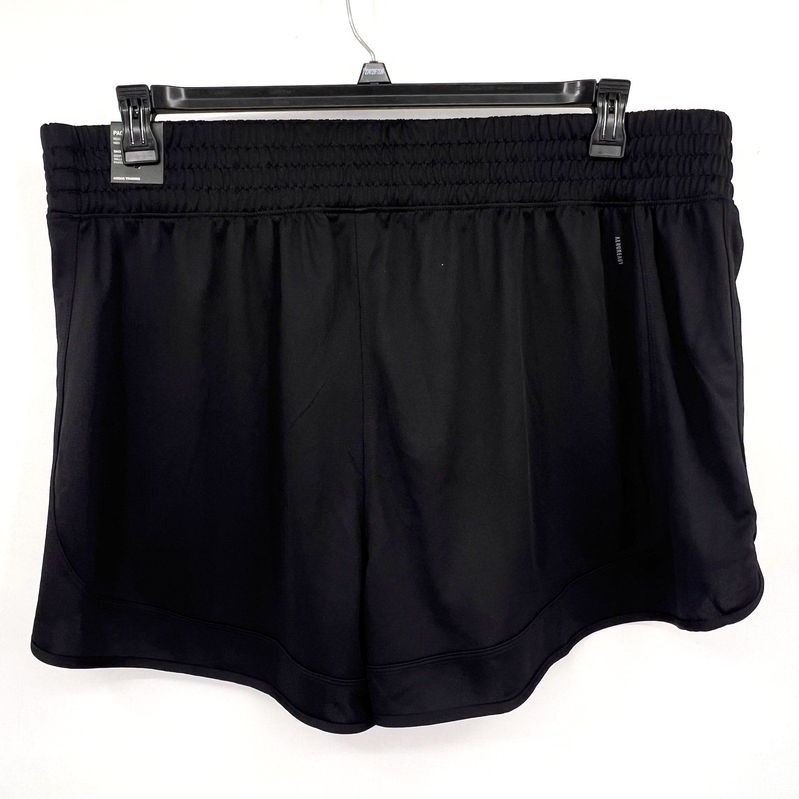 ADIDAS Women's Pacer Essentials Knit Athletic Shorts 3X Black High-Rise NWT