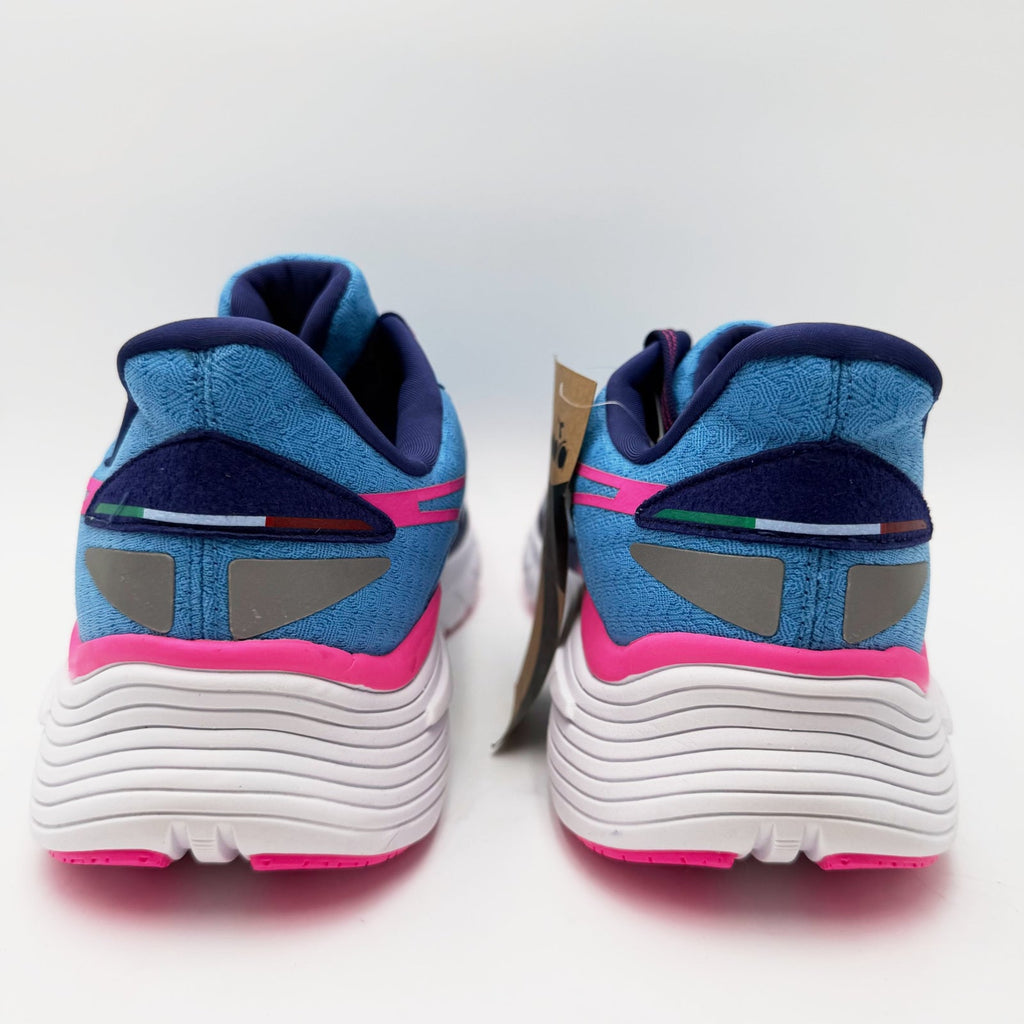 Diadora Womens Equipe Nucleo Running Shoes Size 11.5 EU 43 Blue Pink NWOB