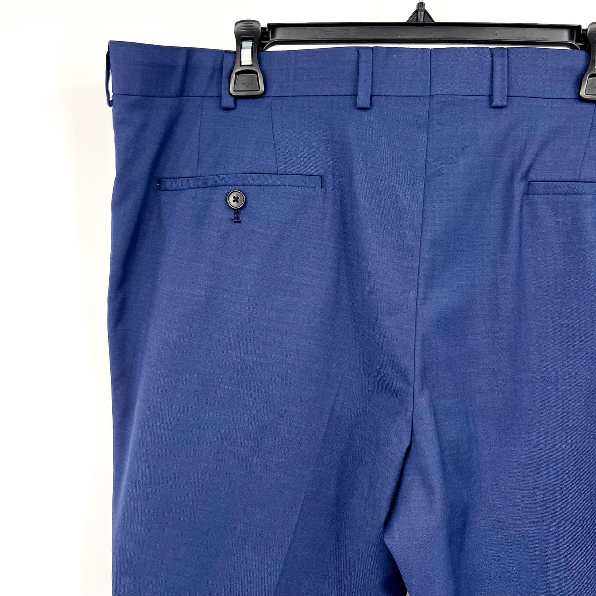 PENGUIN Men's Osman Dress Pants 40x32 Navy Blue Flat Front Wool Blend NWOT