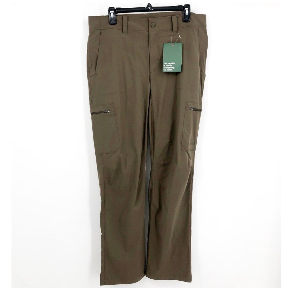 L.L. BEAN Men's Cresta Lined Hiking Pants 34x32 Brown Dark Cinder Pull On NWT