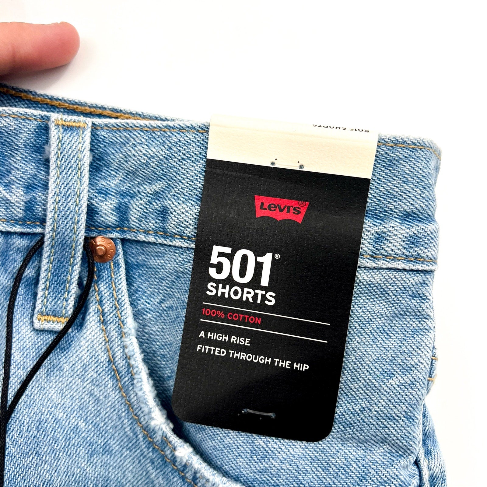 LEVI'S Womens 501 Original Fit Denim Shorts Size 28 US 6 Blue 56327-0086 NWT