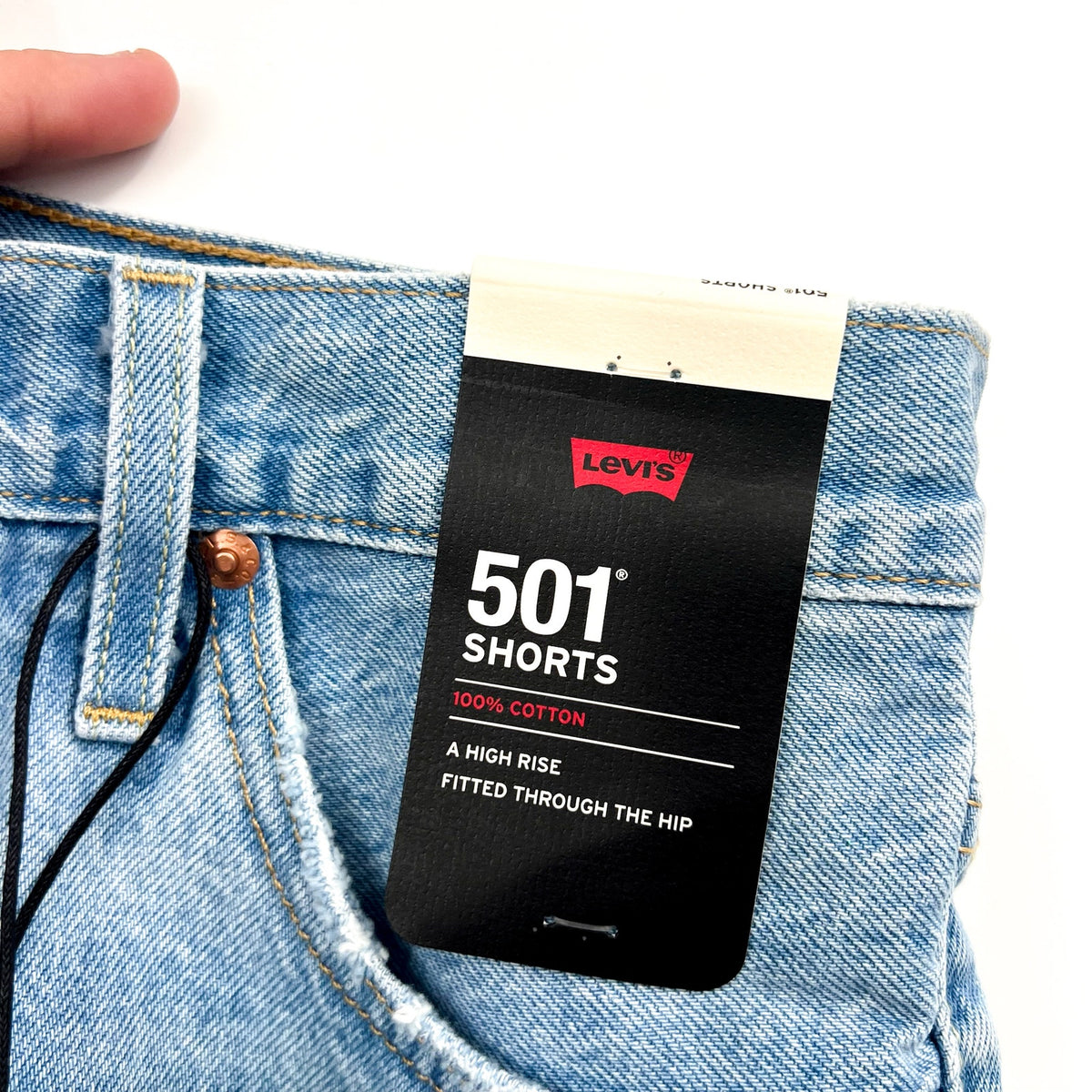 LEVI'S Womens 501 Original Fit Denim Shorts Size 28 US 6 Blue 56327-0086 NWT