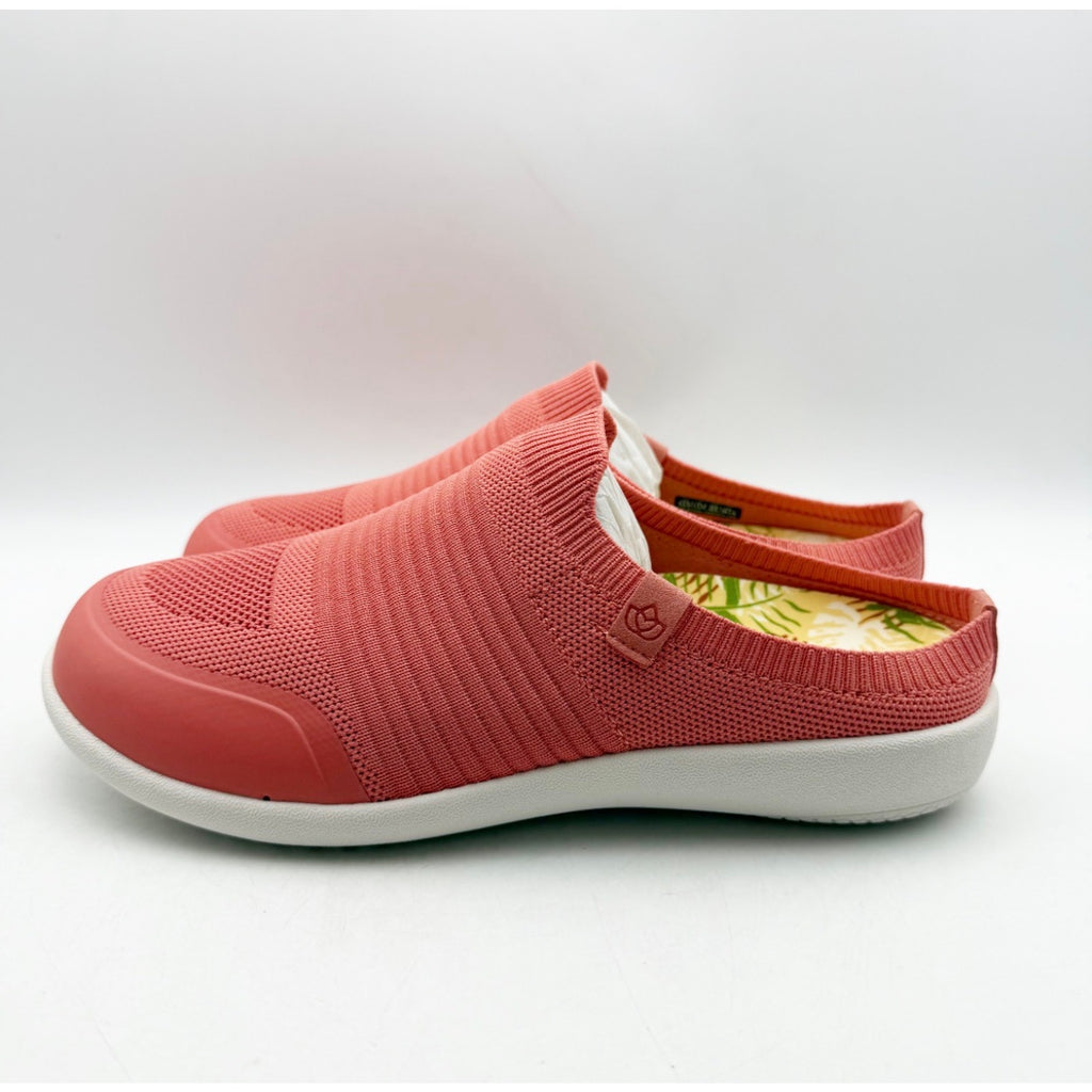 Spenco Womens Blissful Casual Shoes 8 WIDE Pink Terra Cotta Slip On Mule NIB