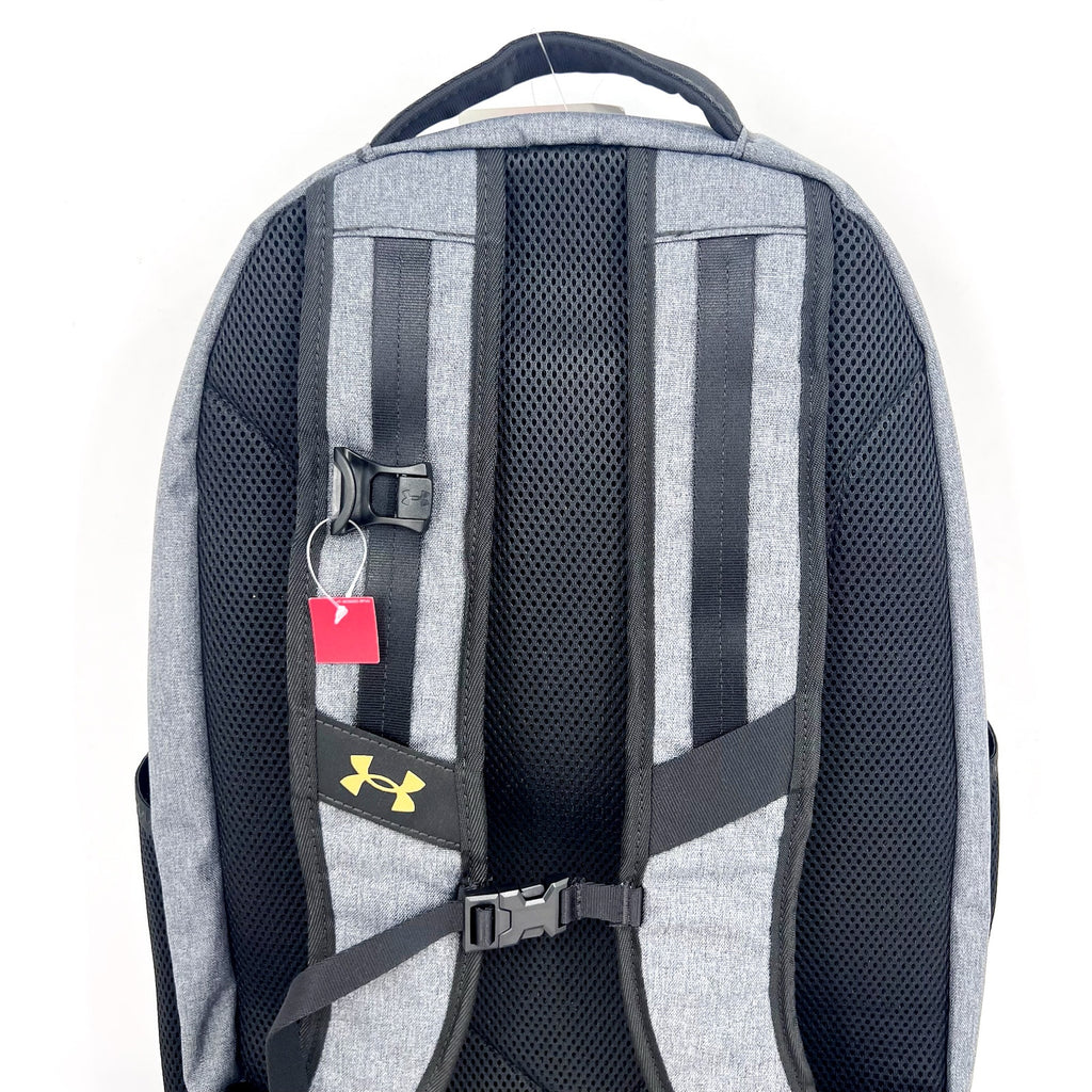 UNDER ARMOUR STORM Unisex Hustle Pro 6.0 Backpack Black/Gold Laptop Sleeve NWT