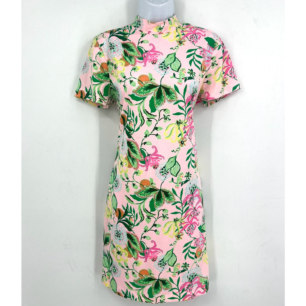 LILLY PULITZER Halle Short Sleeve Dress Medium Via Amore Spritzer Tropical NWOT