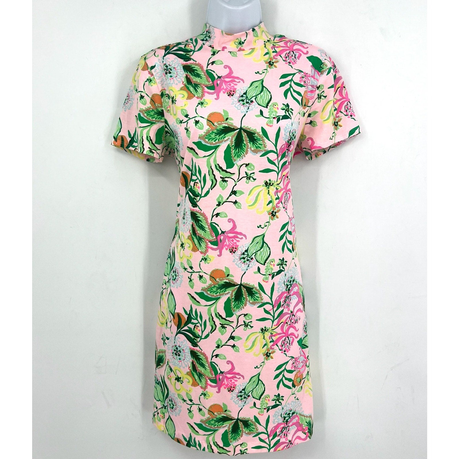 LILLY PULITZER Halle Short Sleeve Dress Medium Via Amore Spritzer Tropical NWOT