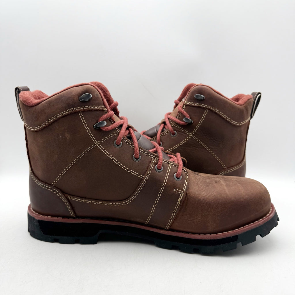 Keen Womens Seattle 6" Work Boot US 6.5 Red Brown Waterproof Aluminum Toe NIB
