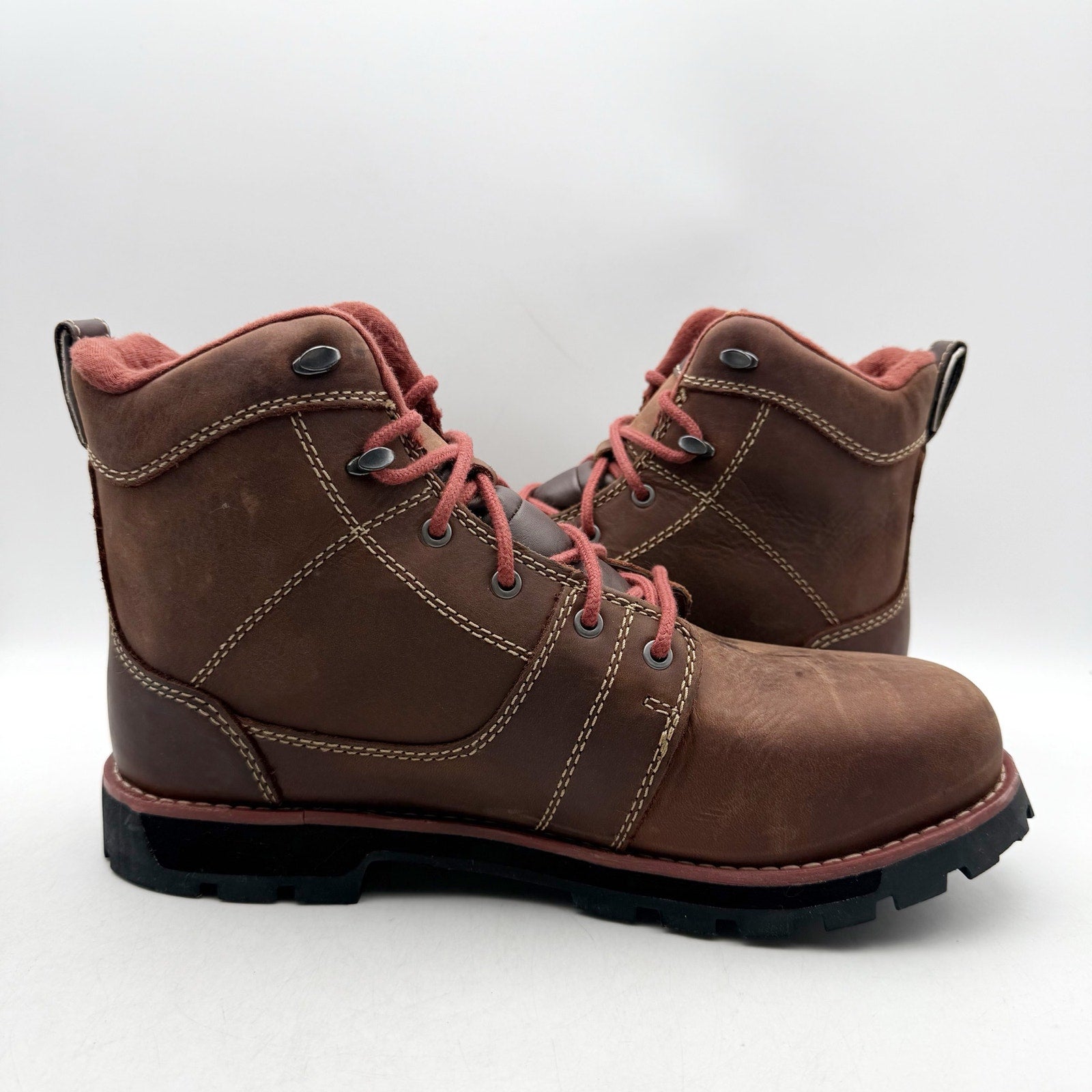 Keen Womens Seattle 6" Work Boot US 6.5 Red Brown Waterproof Aluminum Toe NIB