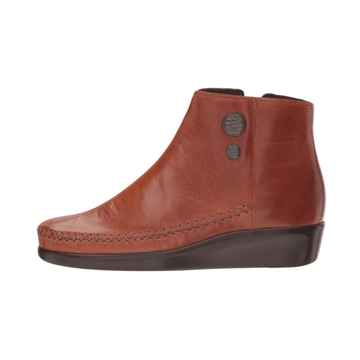 SAS Womens Jade Ankle Booties Size 9 WW EU 39.5 Brown Leather Boots NIB