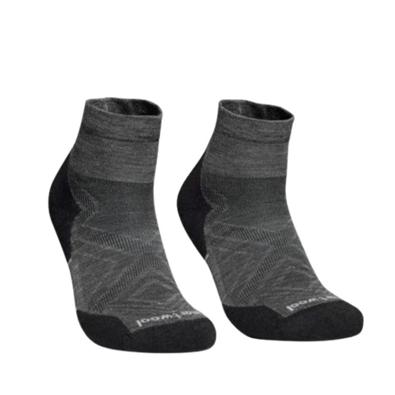 SMARTWOOL Run Targeted Cushion Ankle Socks Unisex Large Grey Merino Wool NWT