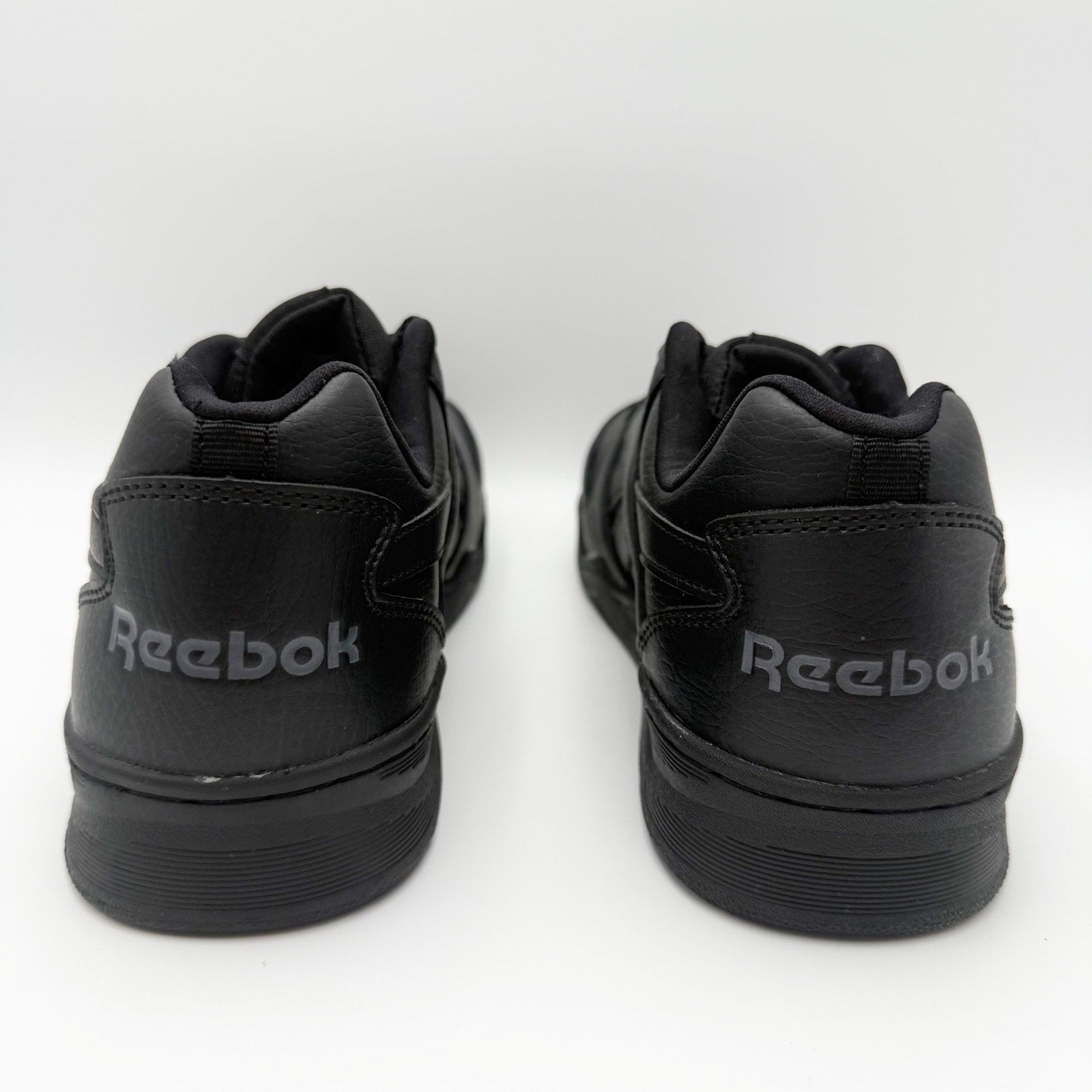 Reebok Mens BB4500 CT Work Sneakers US 9 Wide Black Leather Slip Resistant NIB