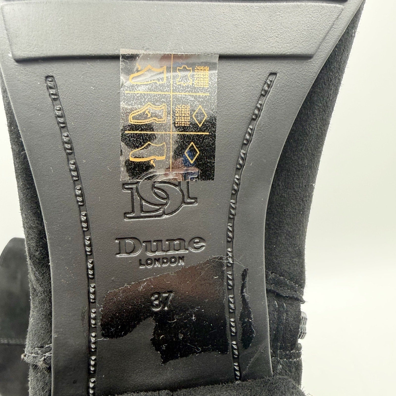 Dune London Womens Tayla Knee High Boots US 7 EU 37 Black Suede NIB