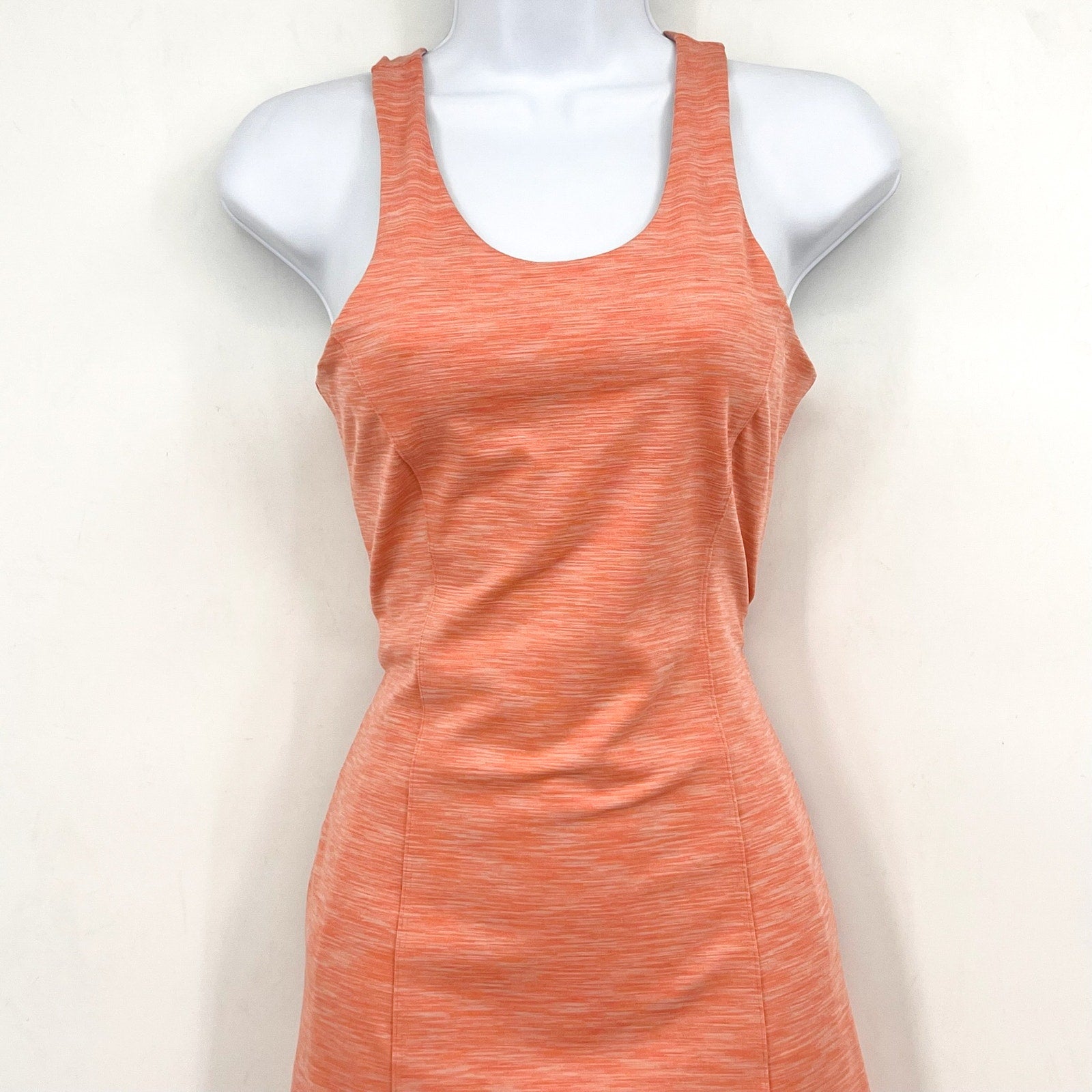 OUTDOOR VOICES Women's Flow Circle Back Dress Small Orange Terracotta NWT